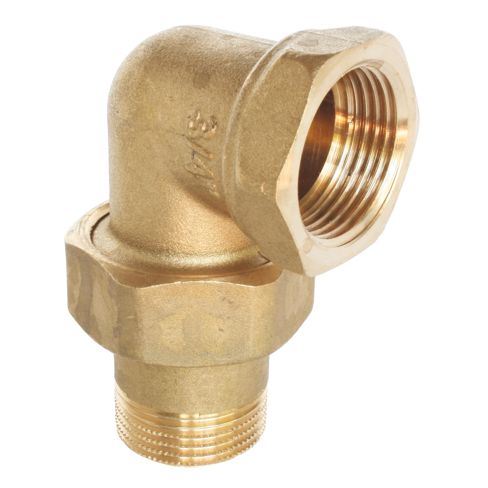 Somatherm For You Men's Gray - Elbow Made Of Brass - Internal Thread 15/21