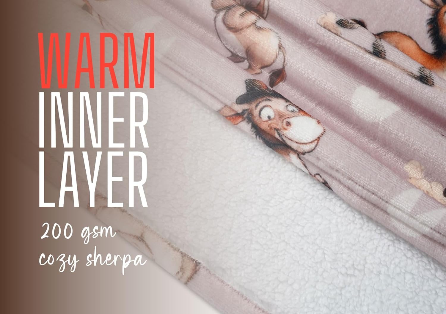 Donkey Gifts for Women & Men, Don Themed Wearable Flannel Blanket Hoodie, Oversized Hooded Sweatshirt, One Size, Beige