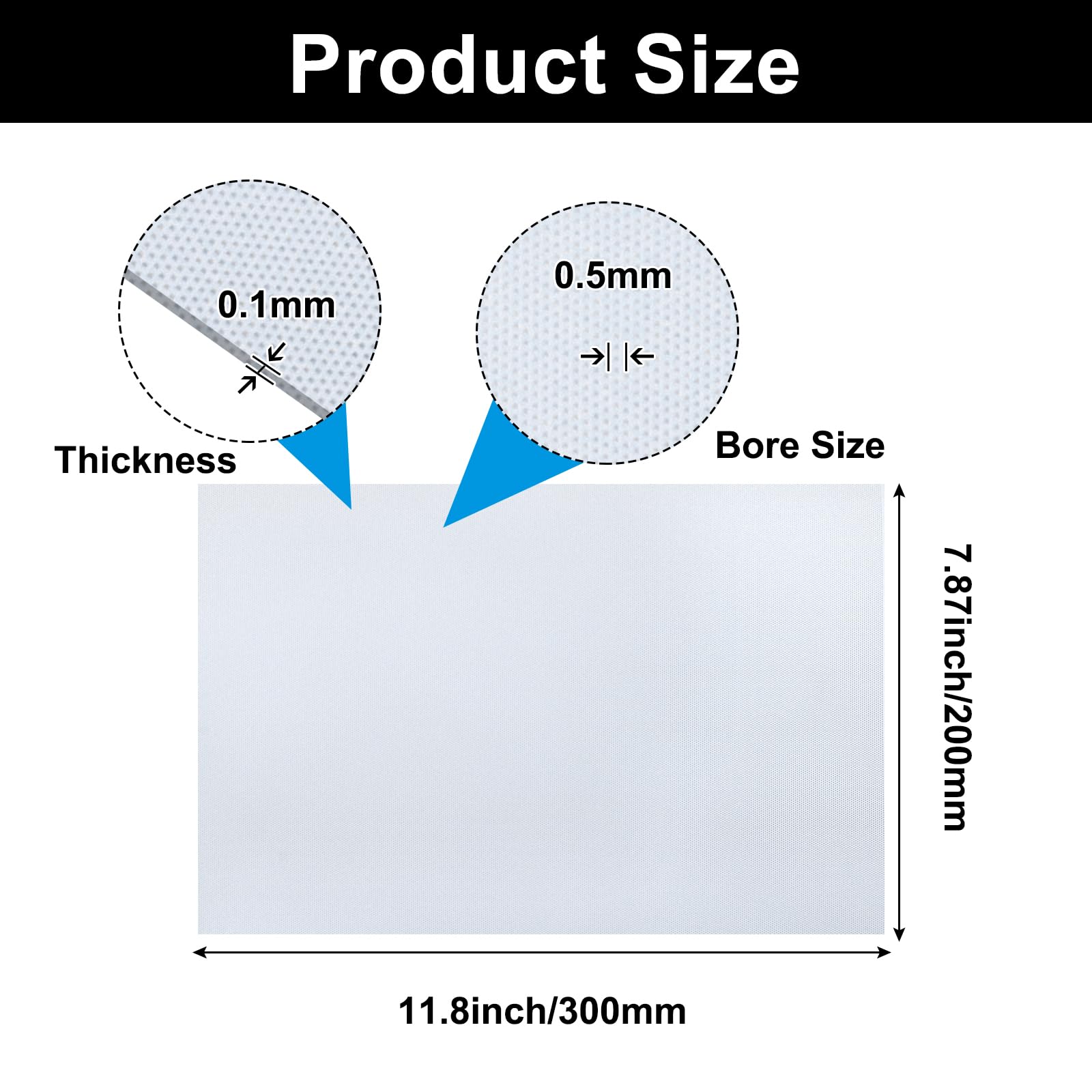 5 fogli di rete per occhi in PVC di alta qualità, 0,5 mm, per cosplay pelosi, maschere Therian e fai da te, facili da tagliare, 30 x 20 cm per disegni personalizzati