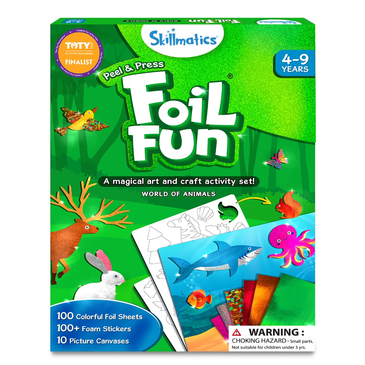 Foil Fun Animals, Foil Art & Craft Kit, Gift for Boys & Girls