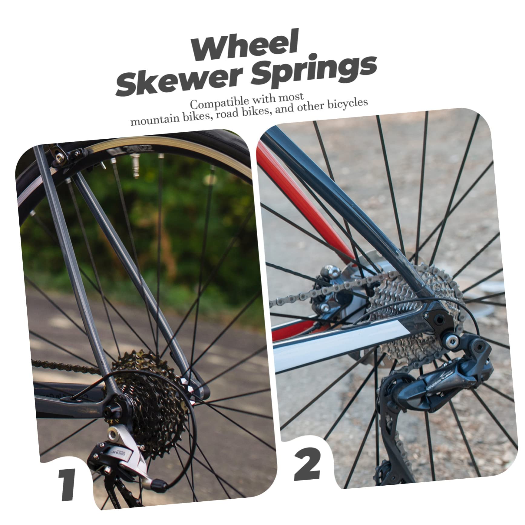 Happyyami 30Szt sprężyna osi szaszłyki do piast kół sprężyny szpikulca koła maszyny trenera rower resorowany sprężyny do kół sprężyny do mtb główny maszyna treningowa oś koło Składnik