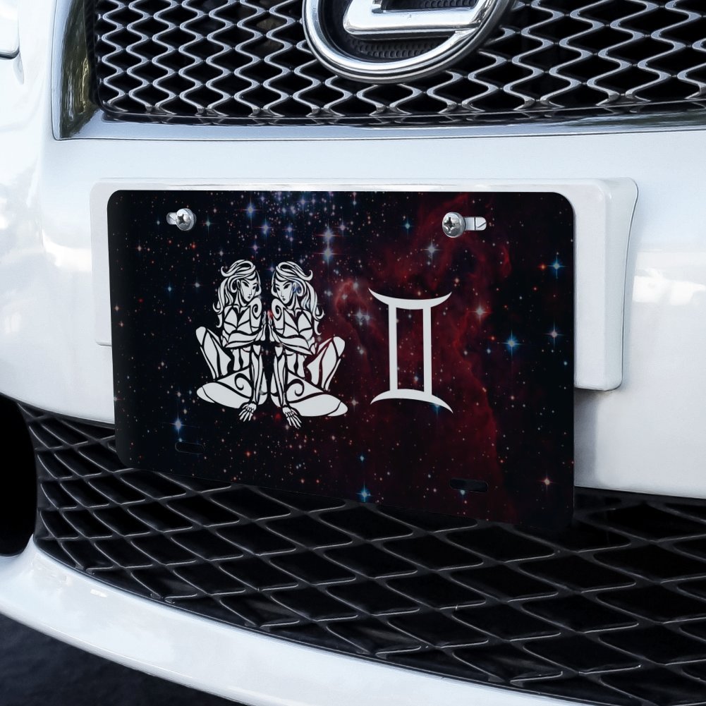 GRAPHICS & MORE Gemini Twins Zodiac Sign Horoscope in Space Novelty Metal Vanity Tag License Plate