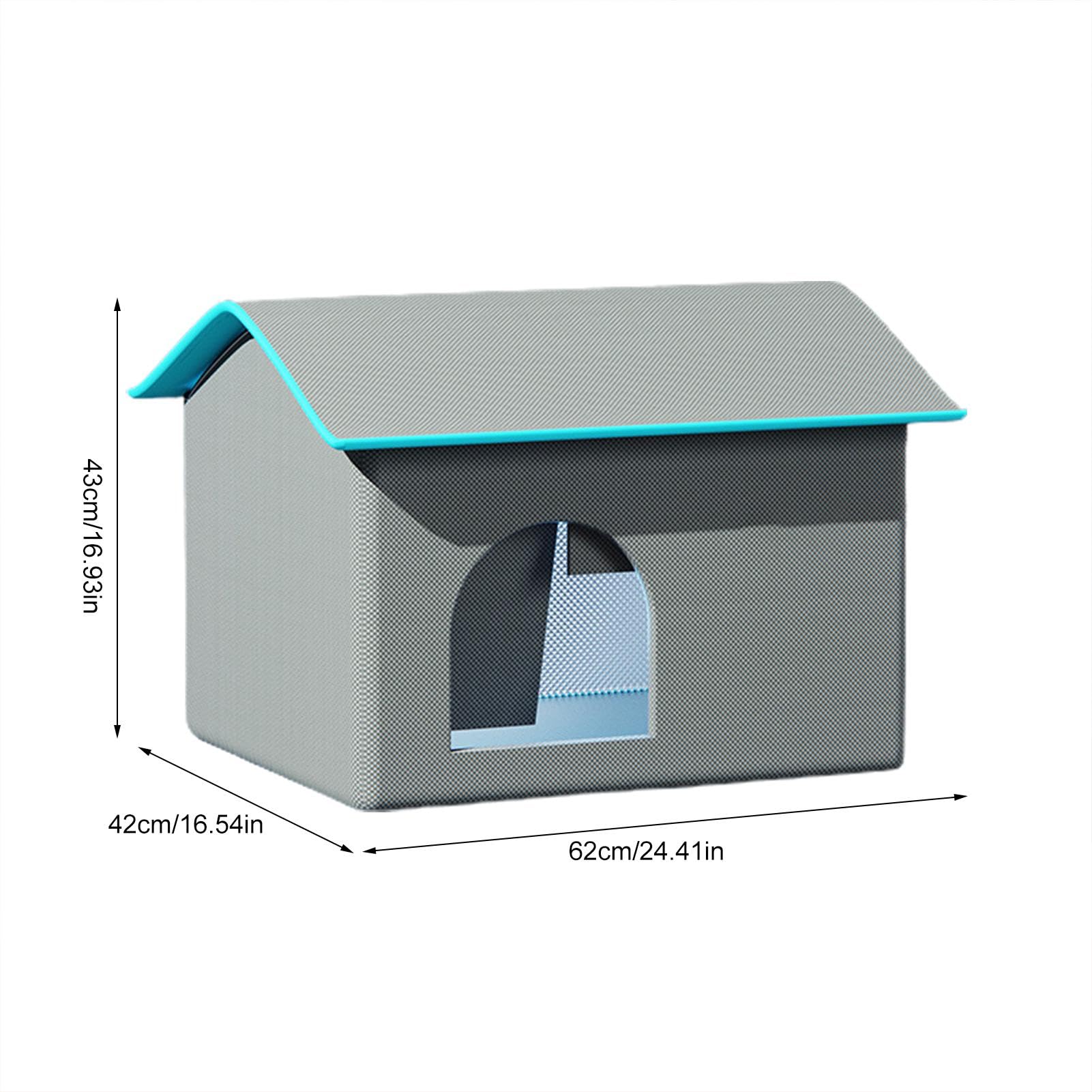 Refugio de refrigeración para perros, casa de enfriamiento de animales | cabina de aire acondicionado para gatos | Aire acondicionado interior y exterior, cueva para cachorros con 8 bolsas de hielo