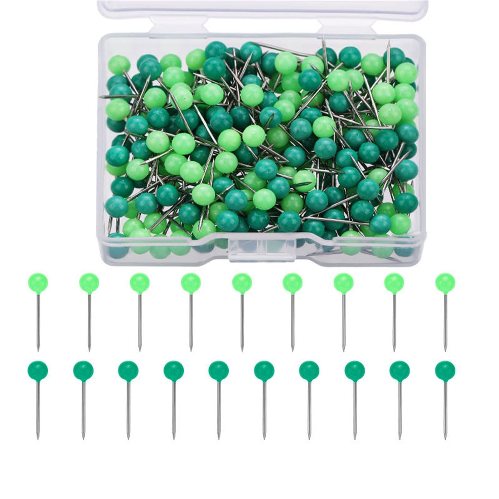 Kalttoy Turquoise Mixed Colo 200 / 700Pcs Sewing Pin Straight Pin For Dressmaker, Sewing Project, Multicolored Quilting, Push Notice Board Marker Set