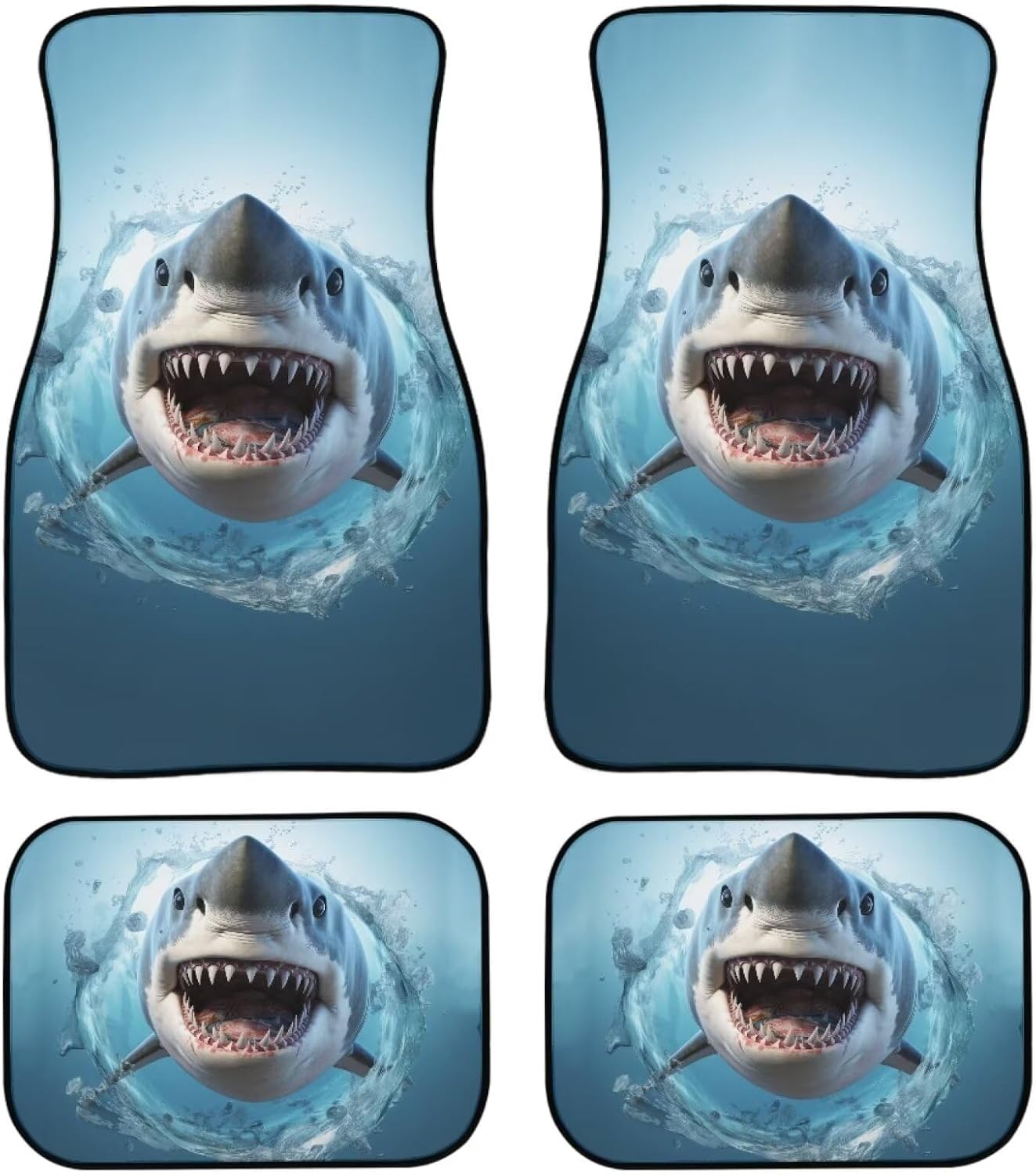WELLFLYHOM Personalized Auto Interior Carpet Floor Mats for Car Auto Universal Fit Front Rear Full Set of 4 Custom Design Interior Automotive Accessories Decorative Floor Car Mat Carpet