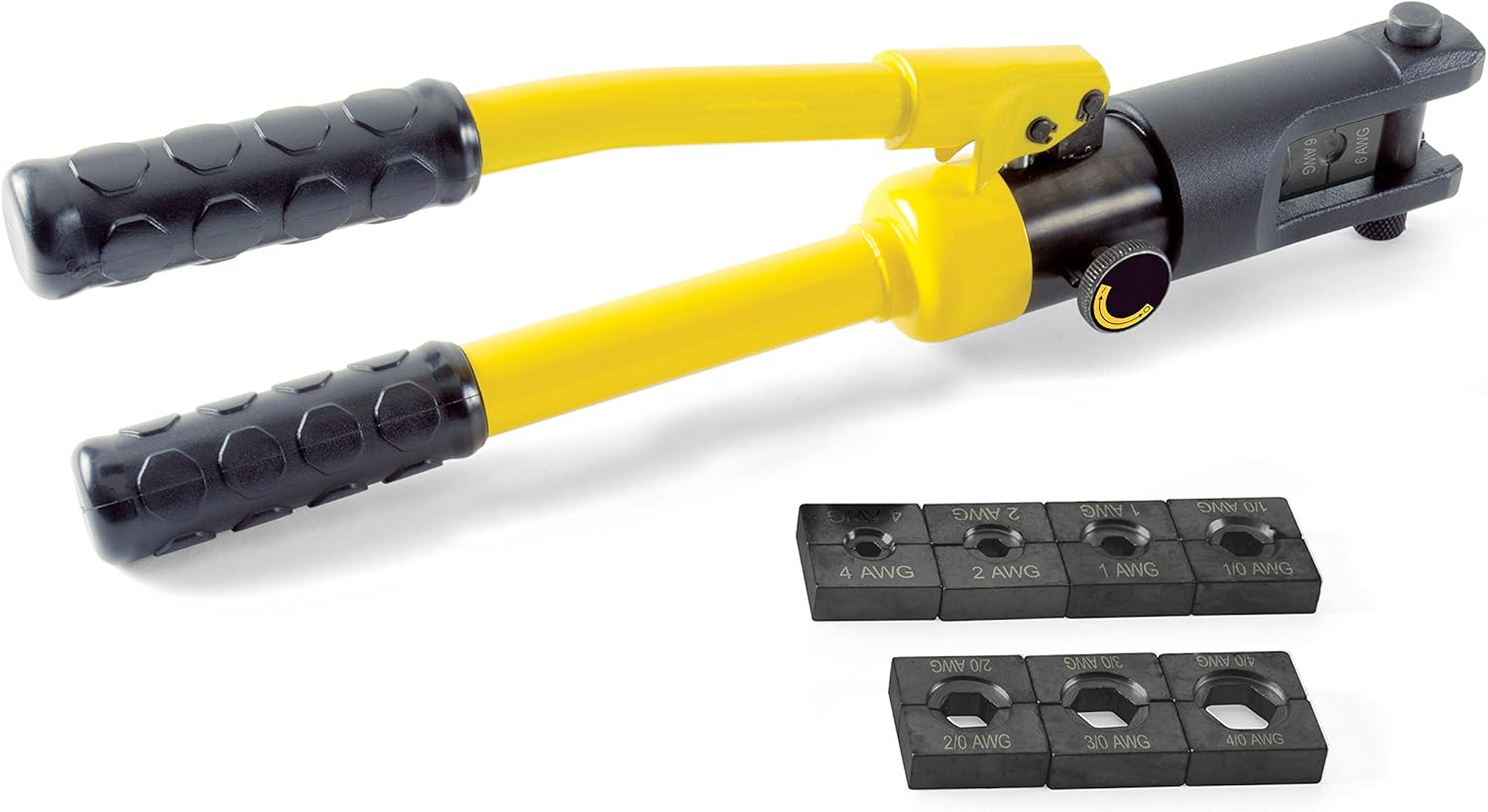 Titan Tools 11981 High Capacity 7.5 Ton Hydraulic Cable Crimper