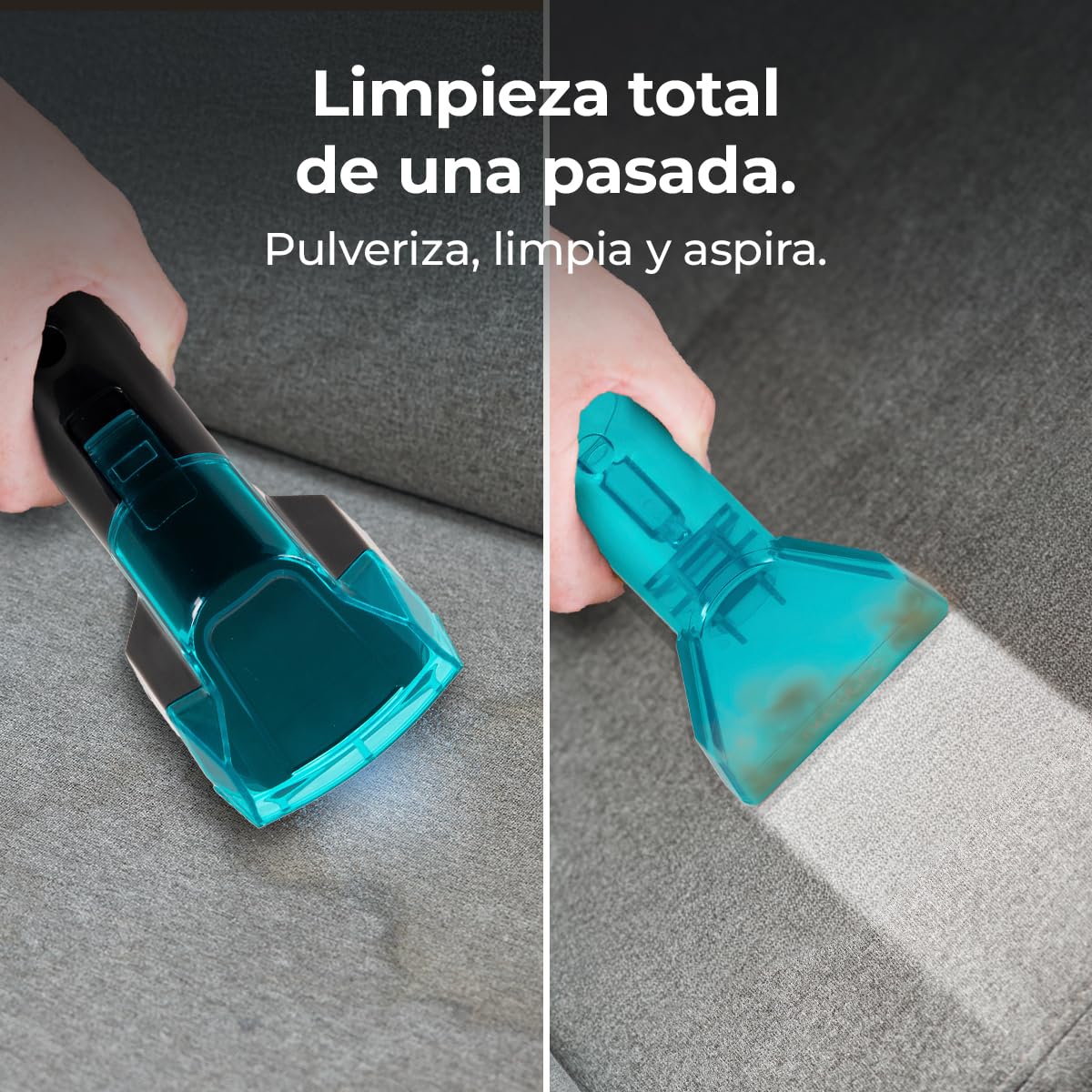 Cecotec Limpiador Aspirador de Tapicerias y Alfombras con Cable Conga 3000 Carpet&Spot Clean Max. 450W, 13kPa, Diseño Compacto, Depósito de Agua Limpia 1000ml y Agua Sucia 550ml, Spray Pulverizador
