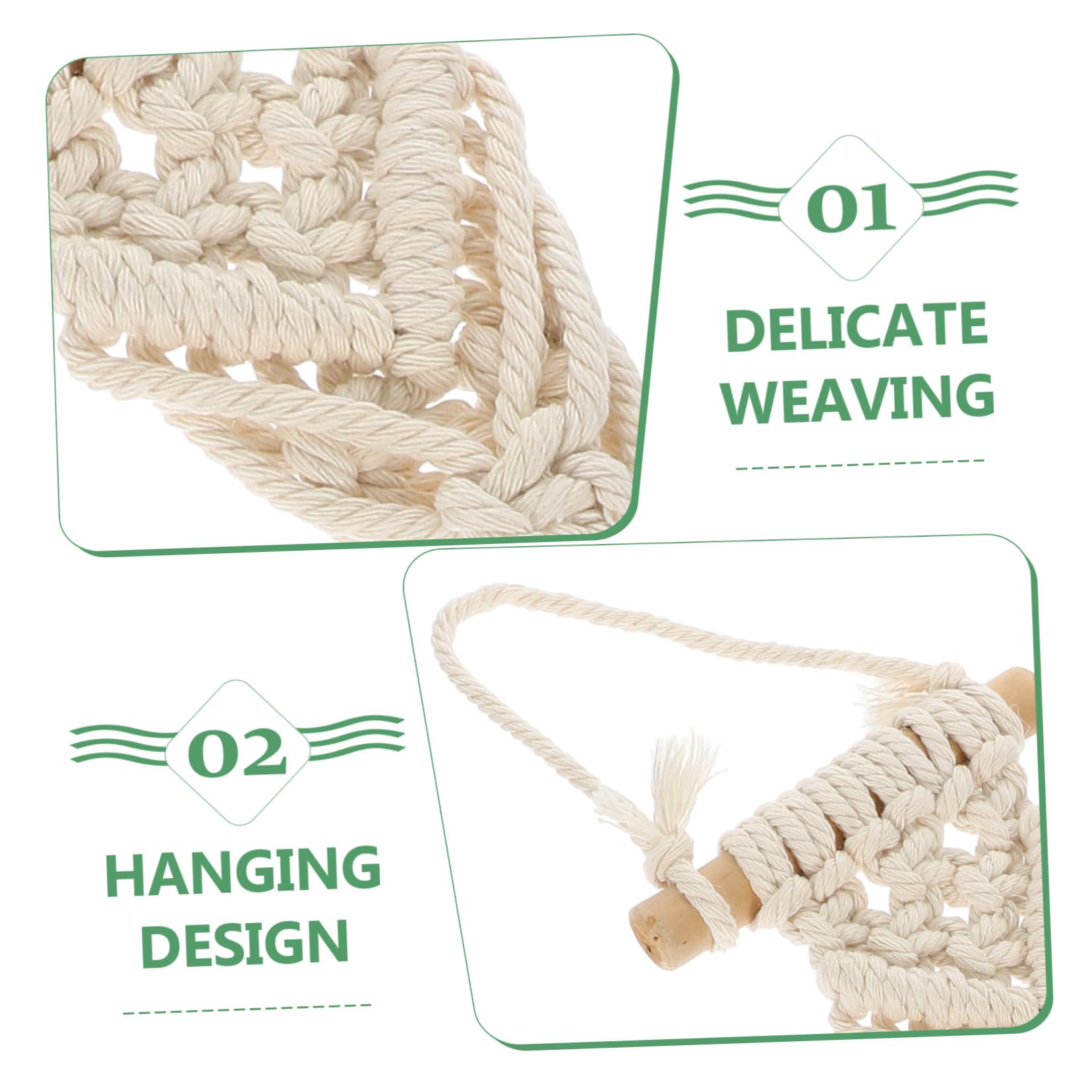 POPETPOP 6 Pcs Panier De Fleurs De Plantes Cintres Rustiques pour Plantes en Macramé Suspendues pour Décor De Porte- À Suspendu Porte- en Macramé Petits