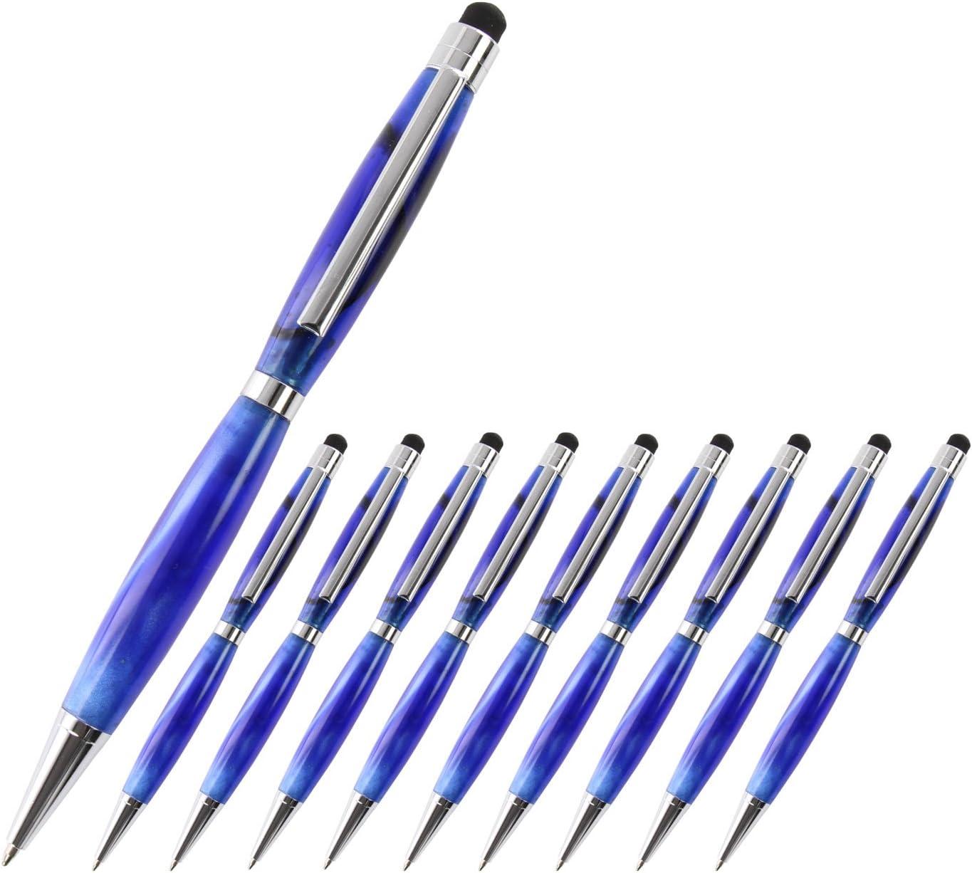 Slimline Touch Pen Kit - Chrome, 10 Pack