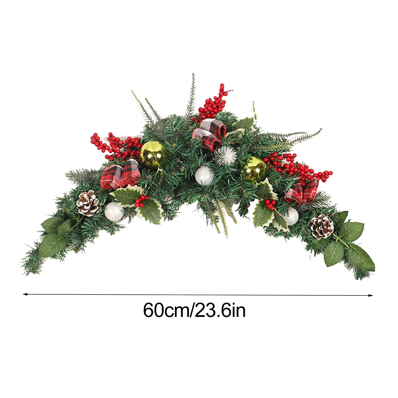 Amazon.com: ASSR 23.6inch Artificial Christmas Swag,Pine and Pine