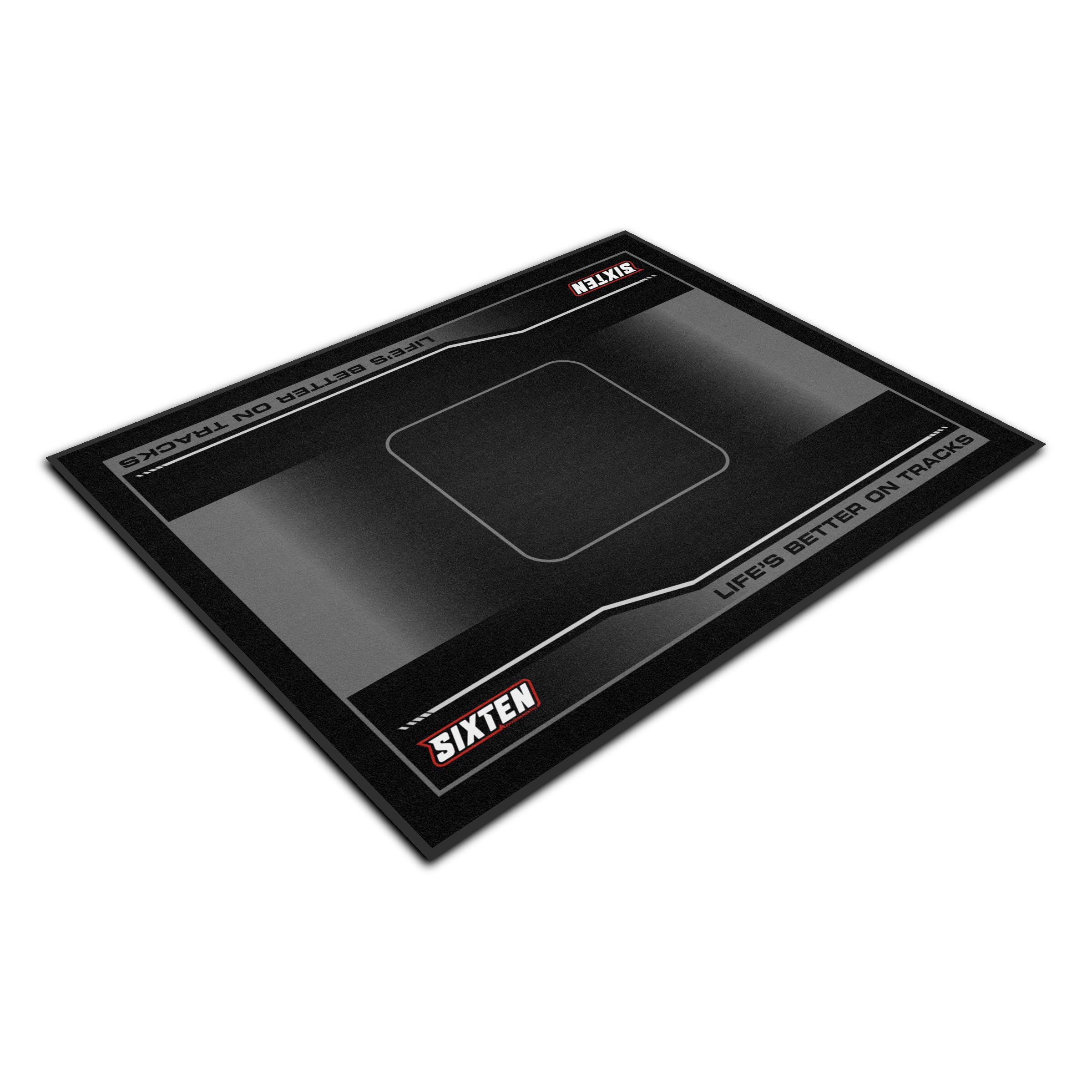 SIXTEN - Tappeto karting/quad 150 x 190, per paddock e garage, lavabile ed ecologico, ideale come regalo per sport meccanico