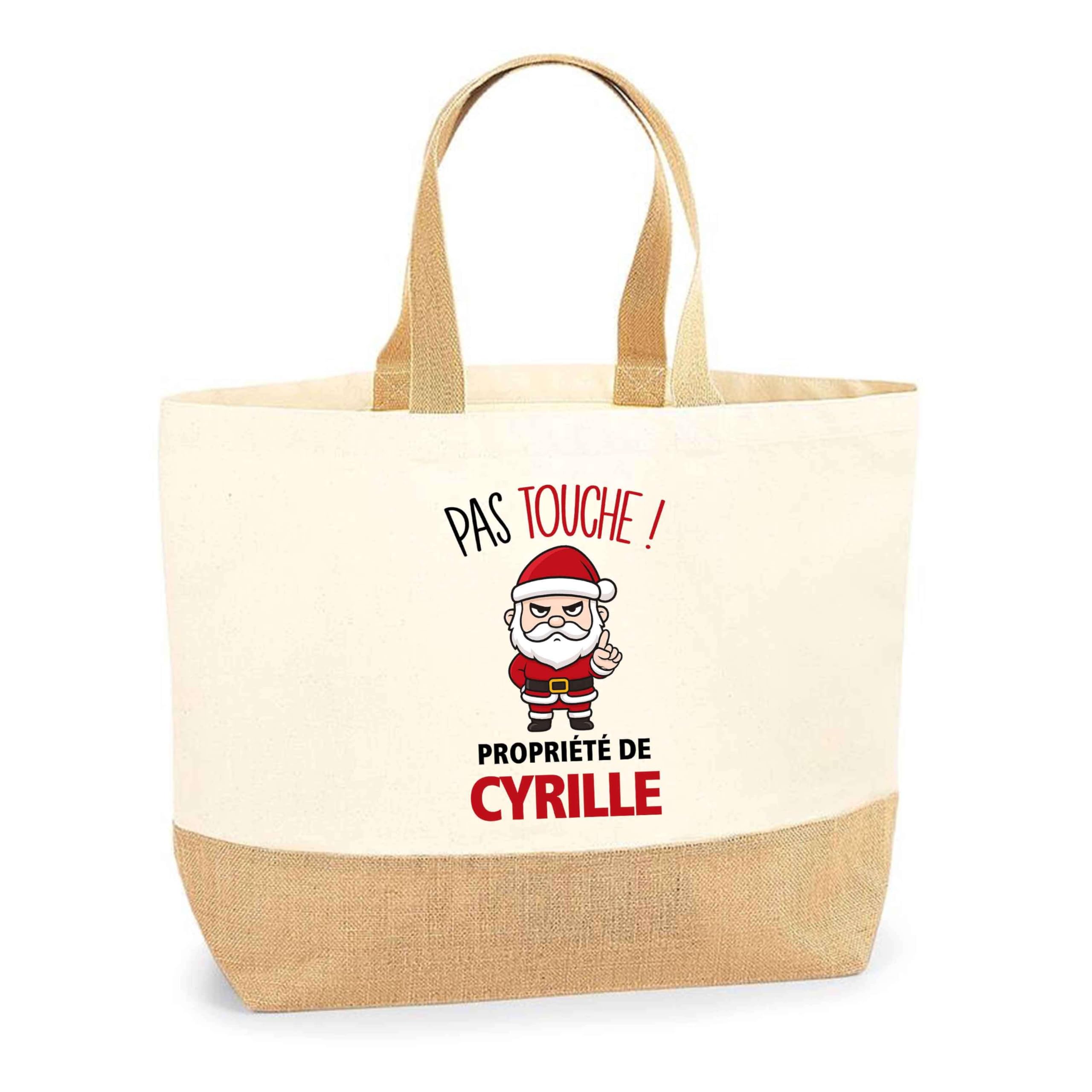 Sac de course Cyrille Pas Touche Père Noël pour Secret Santa - 8