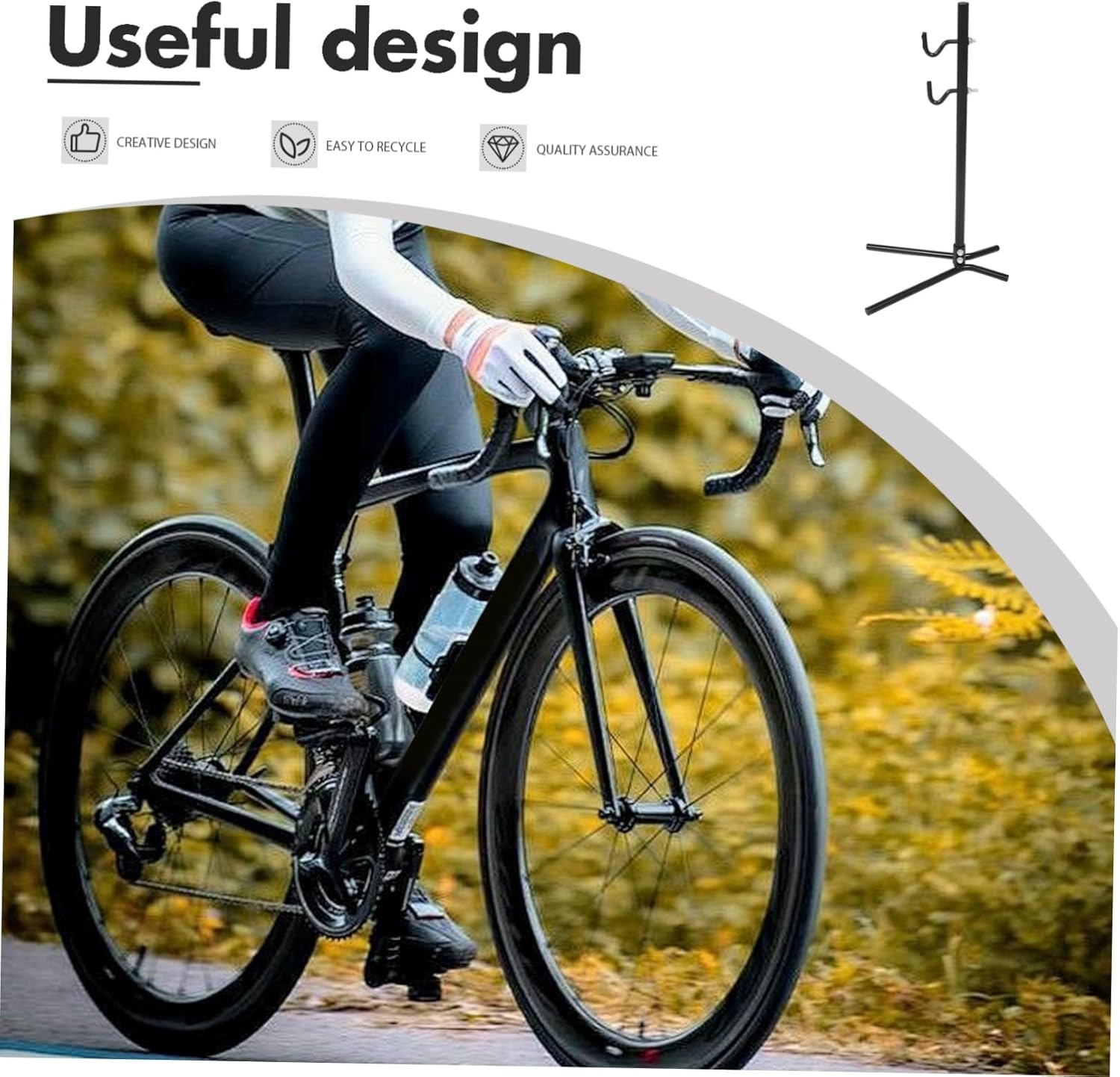 Garneck Portable Bicycle Repair Stand Compact Design for Home Garage Easy Adjustments for Bike Type