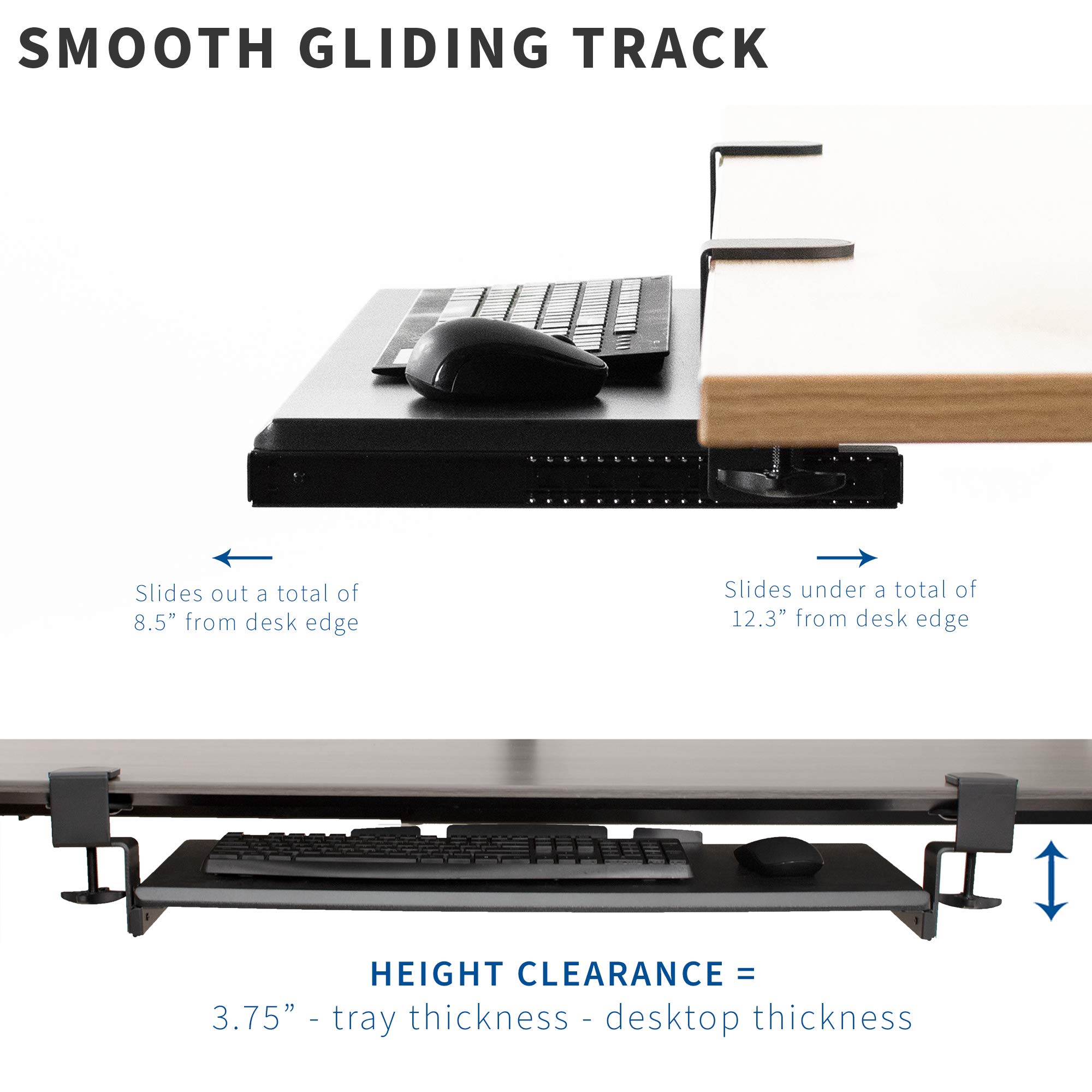 Buy VIVO Clamp and 12 inch Rail Set for DIY Custom Wooden Keyboard