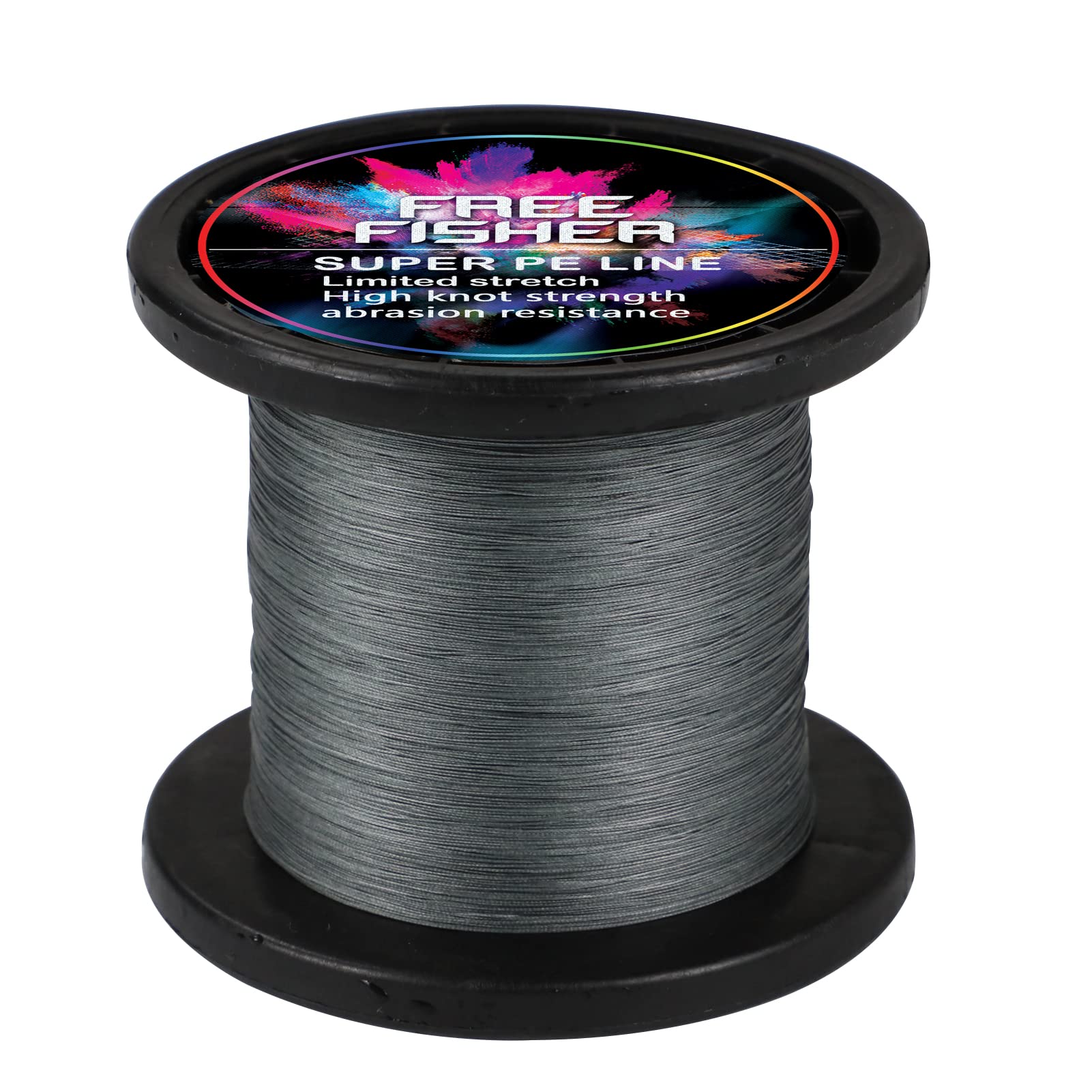 Sedal Trenzado Pesca 300m/1000m 8 Trenzados Resistentes Desgaste Suaves Hilos de Pesca PE Fuerte Tensión Línea Mar Pesca Línea 5.4-90kg, Gris (1000m), 12# (0.60mm/61kg)