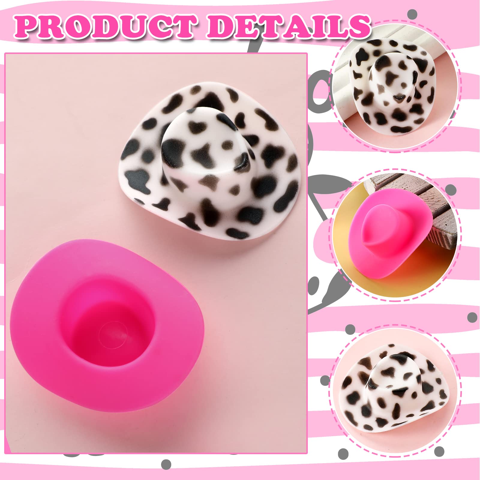 3284 30 Pcs Mini Neon Cowgirl Hat Western Cowboy Boot Shot Glasses Cute Tiny S1a83f17d532247e9881bb896e0177  main image 2