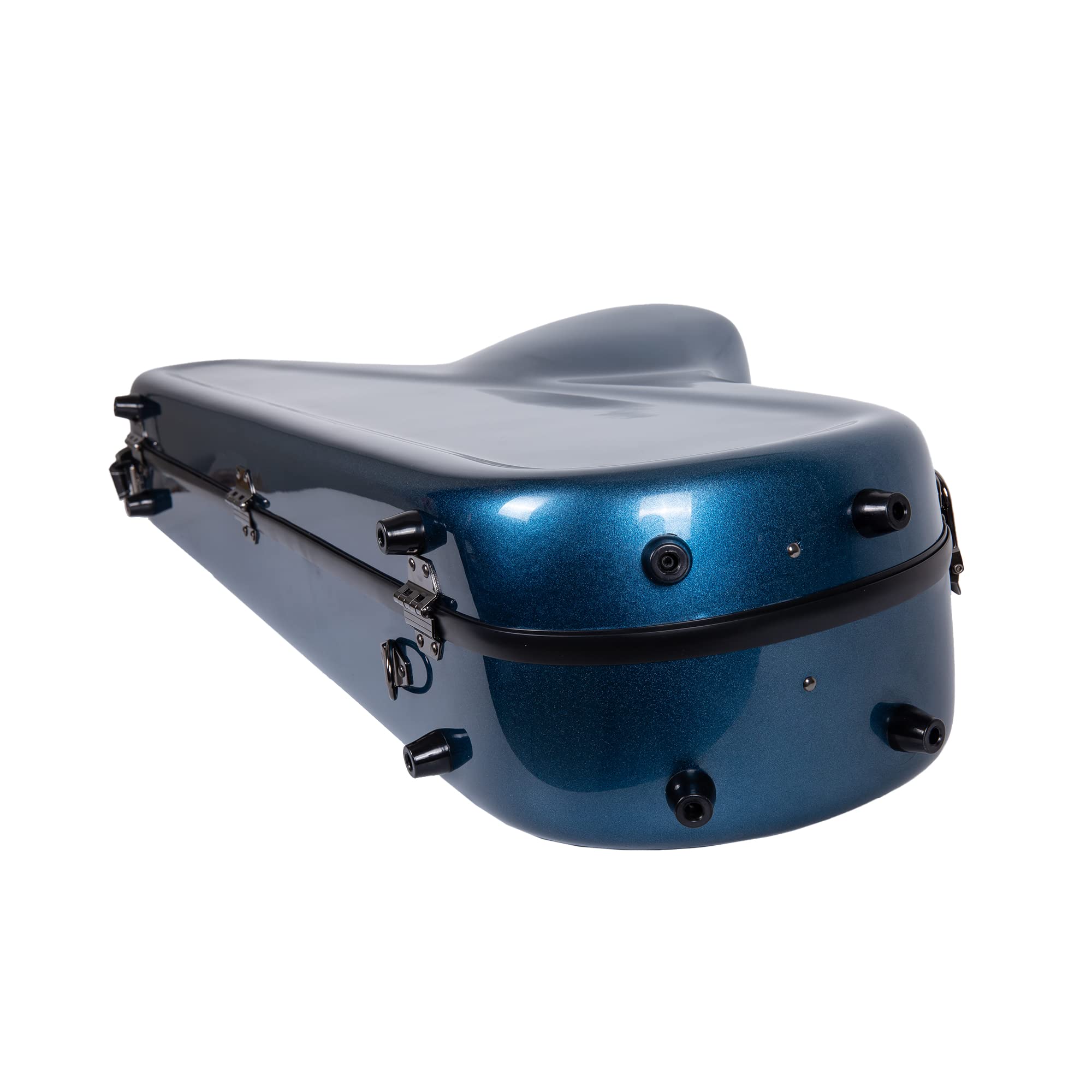 Crossrock Étui pour saxophone ténor de qualité professionnelle, finition argentée métallisée, serrure TSA, protection Elite, sangles amovibles, poche pour accessoires pour musiciens professionnels