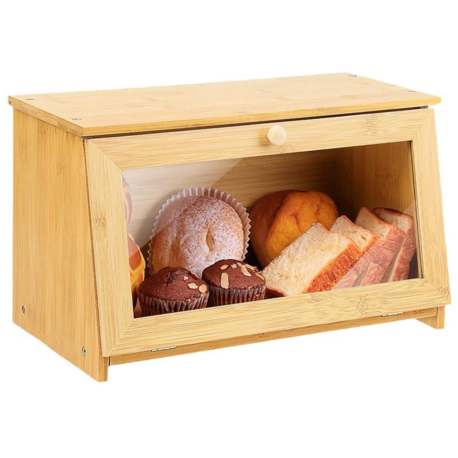 TLMDXTEU Bread Box Baking Pastry Cabinet Cake Food Bread Storage Box for Kitchen Counter