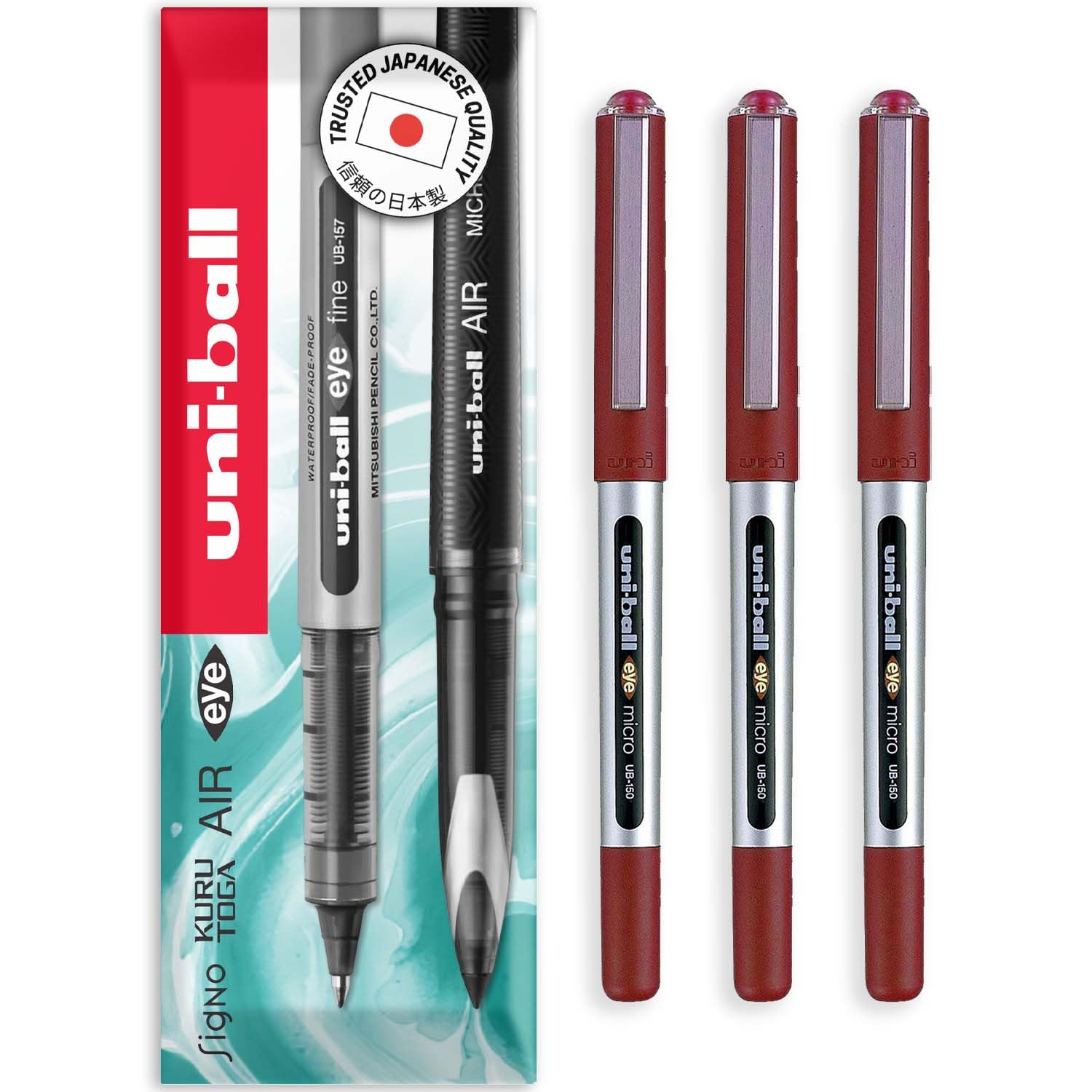 Bút Bi Nước Uni-ball Eye Micro UB150 Rollerball Micro Pen, 0.5mm