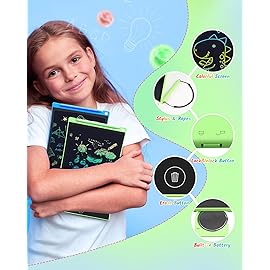 TECJOE 2 Pack LCD Writing Tablet, 8.5 Inch Colorful Doodle Board Drawing Tablet for Kids, Kids Travel Games Activity Learning Toys Birthday Gifts for 3 4 5 6 Year Old Boys and Girls Toddlers