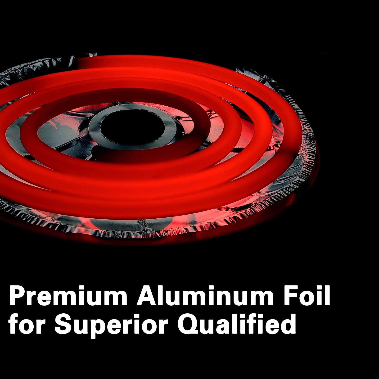 Dreyoo 60 Pcs Electric Stove Burner Covers, Disposable Aluminum Foil Drip Pan Liners, 6 inch and 8 inch Round Burner Liners Bibs to Keep Stove Top Clean from Oil and Food (30 Pcs 6’’, 30 Pcs 8’’)