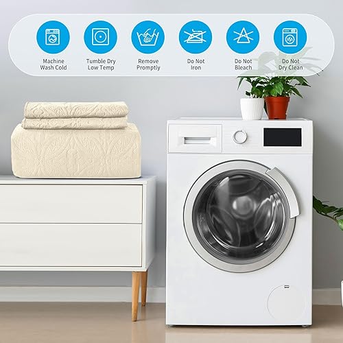 Miniatura 6 de Juego de edredón tamaño individualindividual XL, colcha ligera de microfibra acolchada para todas las estaciones, edredones clásicos con patrón de