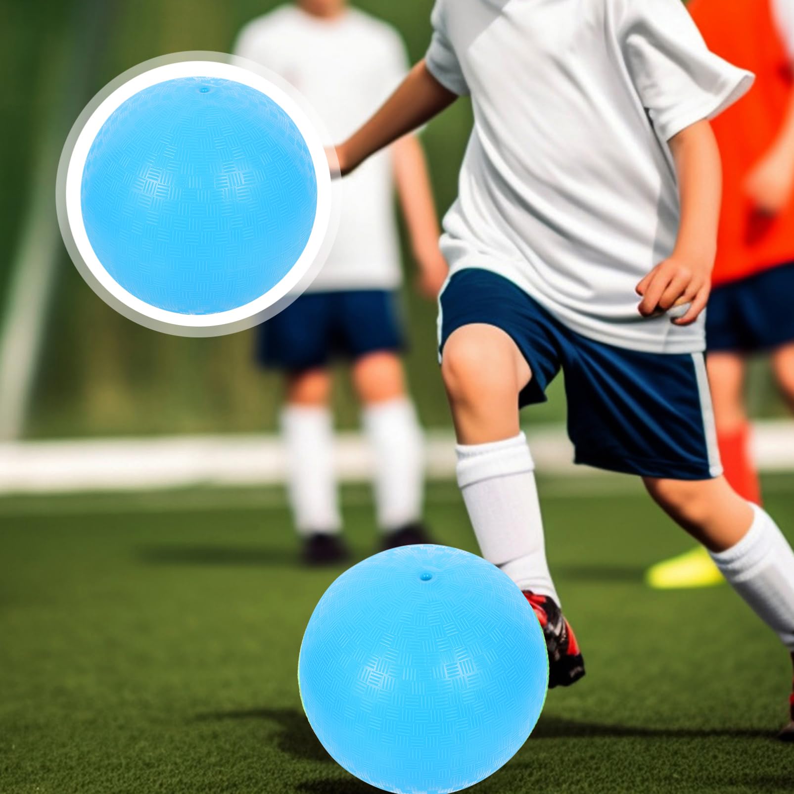 Toddmomy Elastic Ball for Boys and Girls Playground Balls Outdoor Sports Equipment PVC Material Ages 8-12