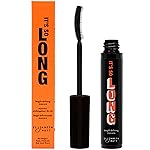 Elizabeth Mott Black Lengthening Mascara - Smudge-Proof, Water-Resistant, No Clump or Flake, Volumizing, Curling & Lash-Extending Fiber Formula with C-Curve Silicone Brush for Full, Long Lashes - 8ml