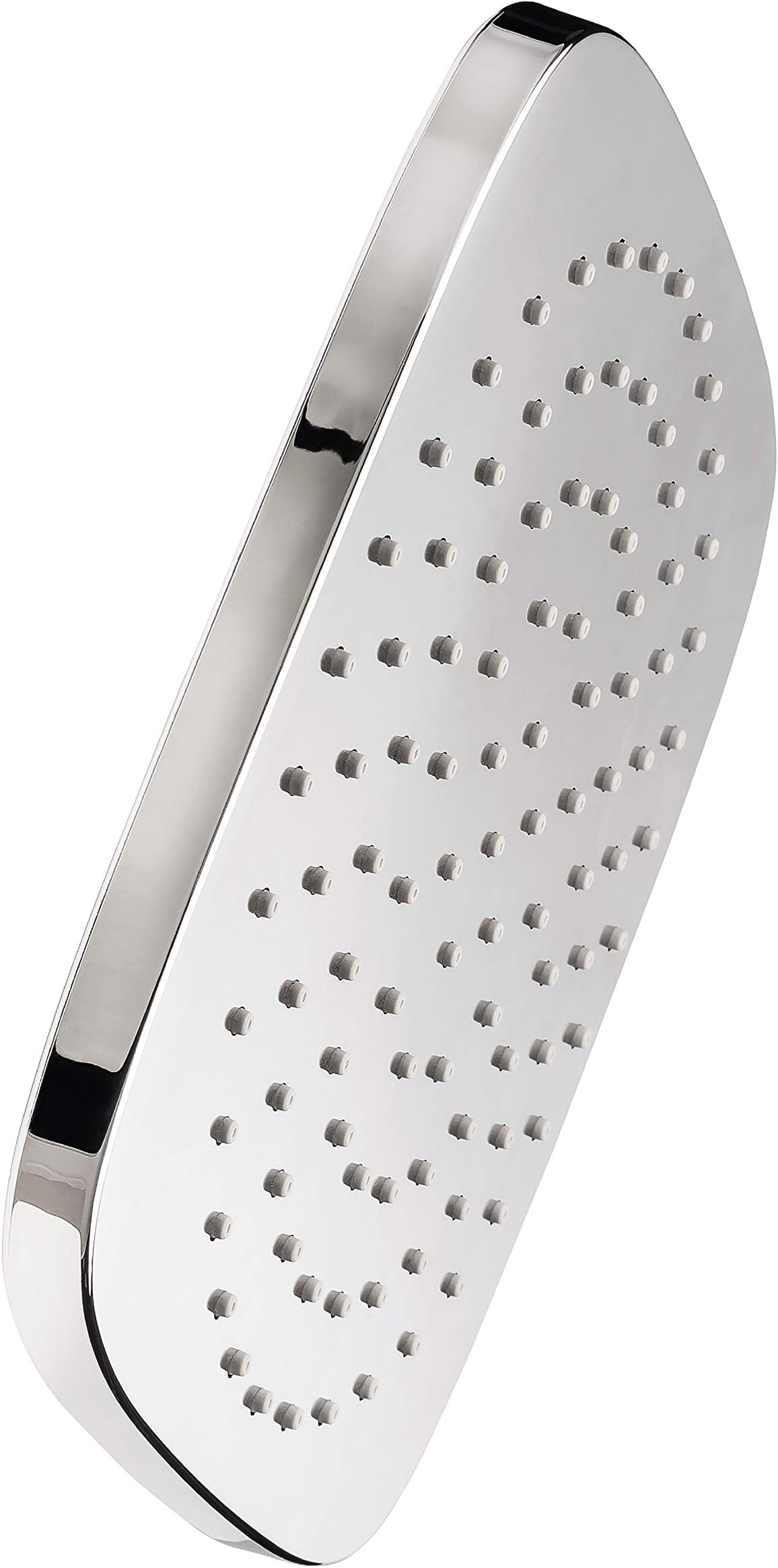 'aquaSu® Olive Shower Head with 1 Jet Type | Square | Chrome | 25 x 25 cm Spray Plate | with Ball Joint | Anti-Limescale Nubs | Standard Thread: 1/2 | Wellness Rain Shower | 72277 3