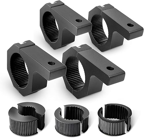 Nilight - Kit de soporte de montaje 90020D de 4 piezas, luz LED todoterreno, barra horizontal, abrazadera de tubo de barra para techo, soporte de