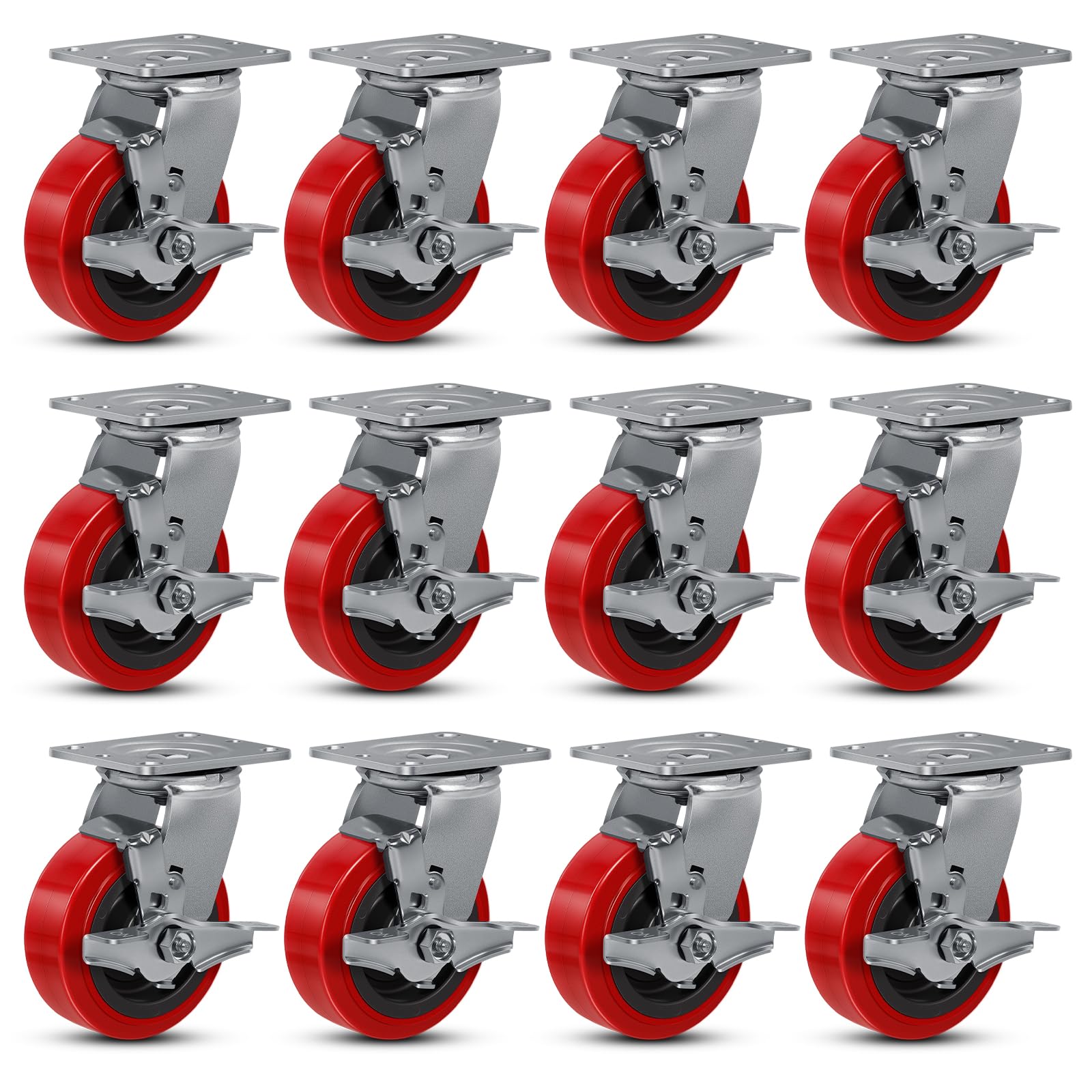 Heavy Duty Industrial Casters - 4000 lb Capacity -15 Heavy Duty Industrial Casters - 4000 lb Capacity -15