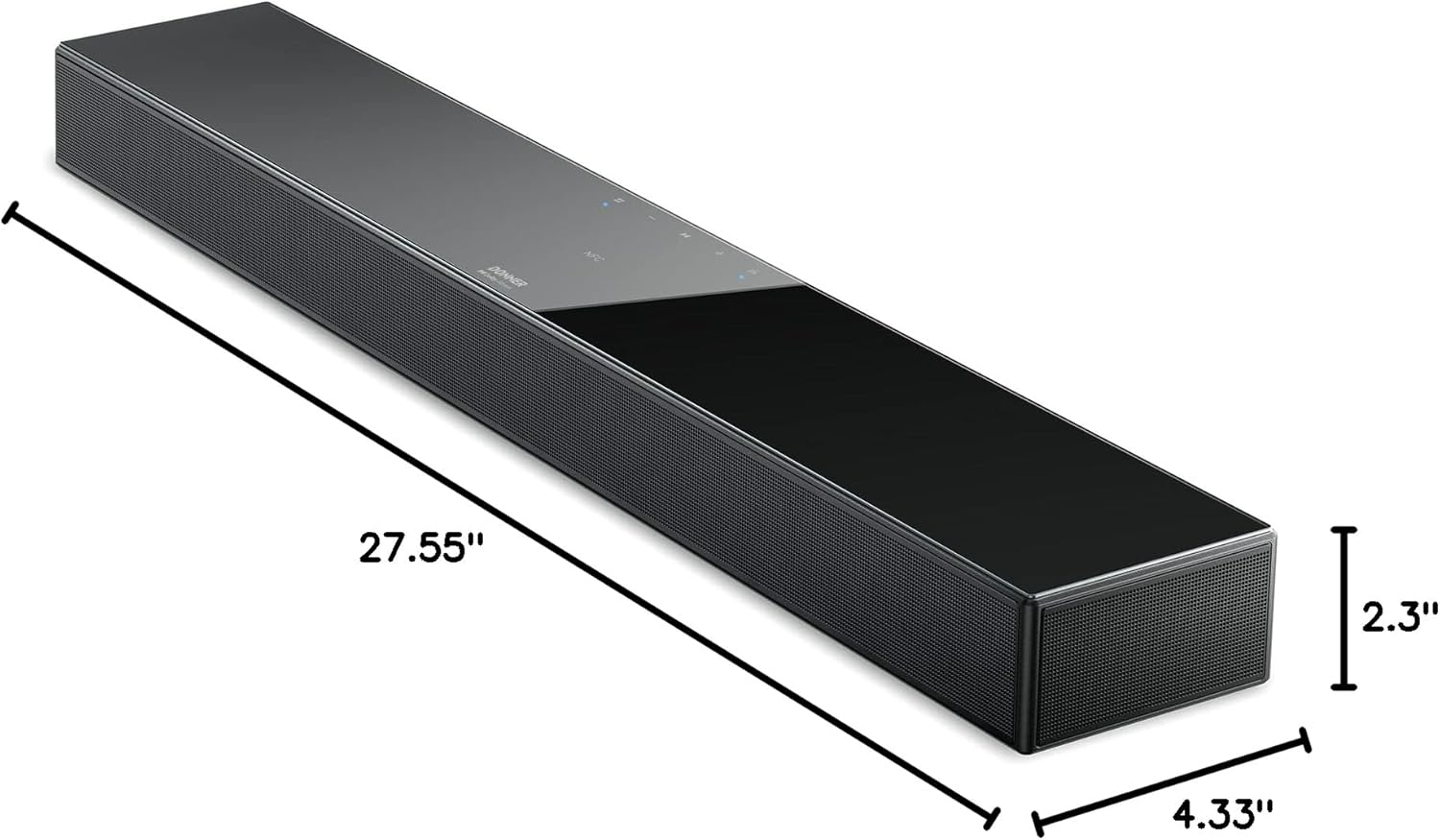 Donner DHT-S300 Soundbar dimensions diagram