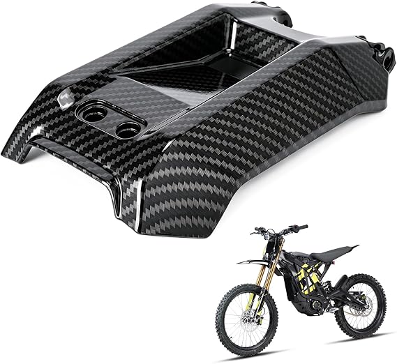 Carbon Fiber Pattern Electric Bike Battery Cover for Surron Light Bee X/S | Stylish Electric Dirt Bike Battery Guard Wrap for Sur Ron Light Bee X and S