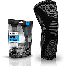 POWERLIX Leg Sleeve - Best Knee Brace for Leg Pain for Men &amp; Women Knee Support for Running, Basketball, Volleyball, Weightlifting, Gym, Workout, Sports Please Check Sizing Chart