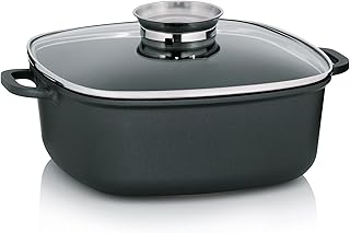 Kela Kerros Serving Pan with Non-Stick Coating, Aluminium, Suitable for Induction Cookers, Aluminium, 28,00 x 28,00 x 11,00 cm