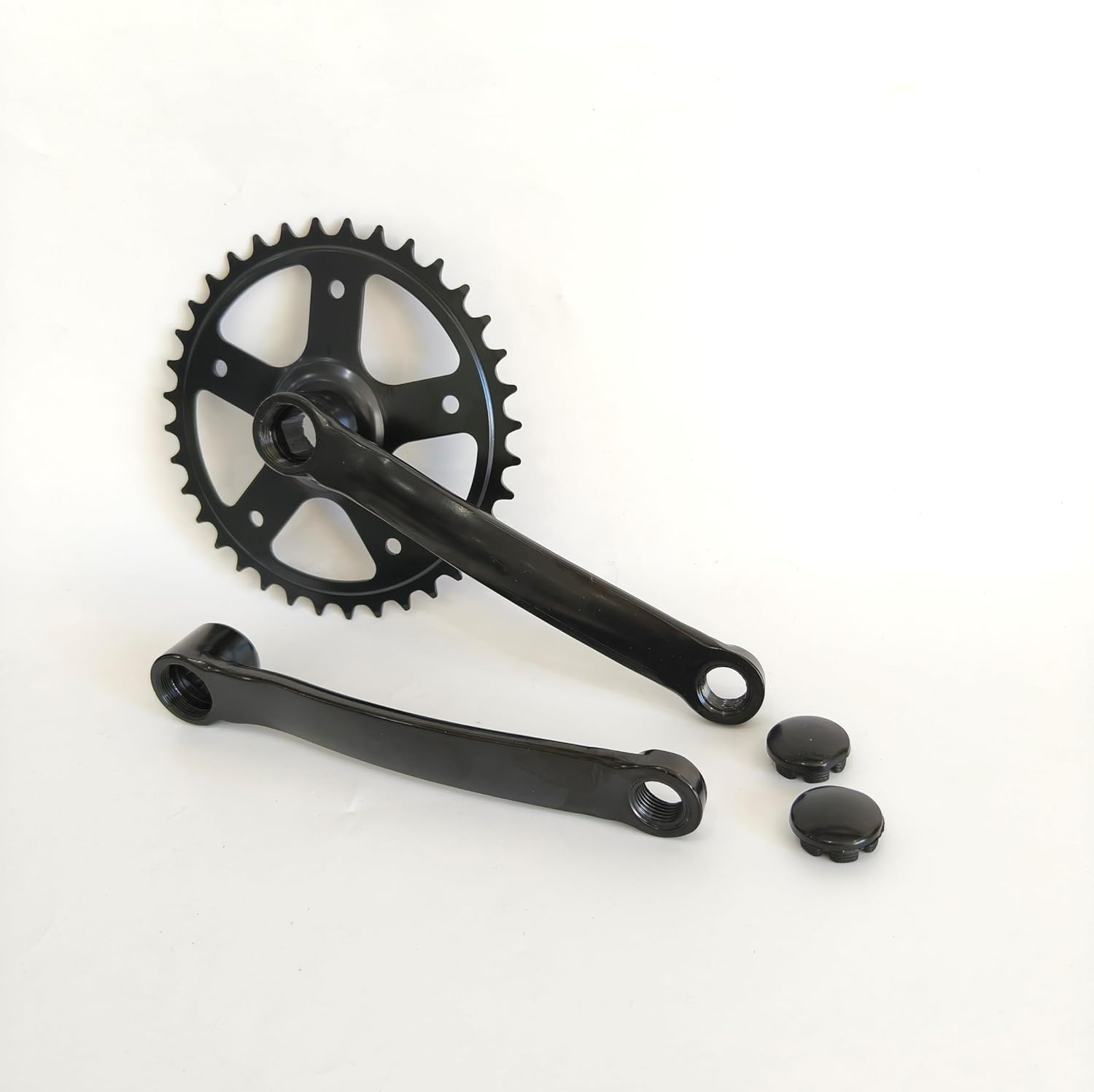 CDHPOWER CHPOWER 自転車クランクセット シングルスピード 36T 170mm スチールチェーンリングアーム 固定ギア