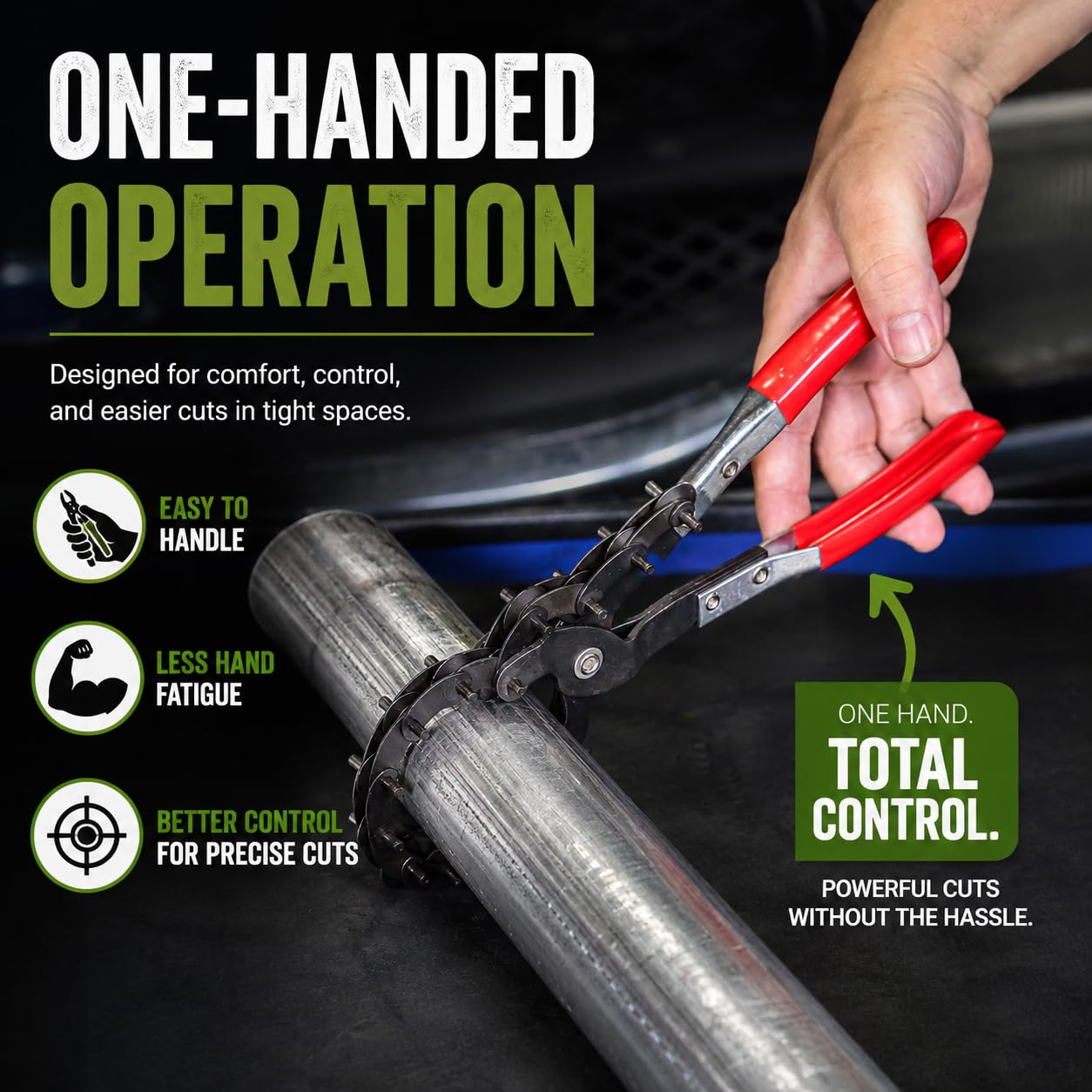 OEMTOOLS Exhaust Cutter - Cuts 3/4" to 3-1/4" Pipe -6