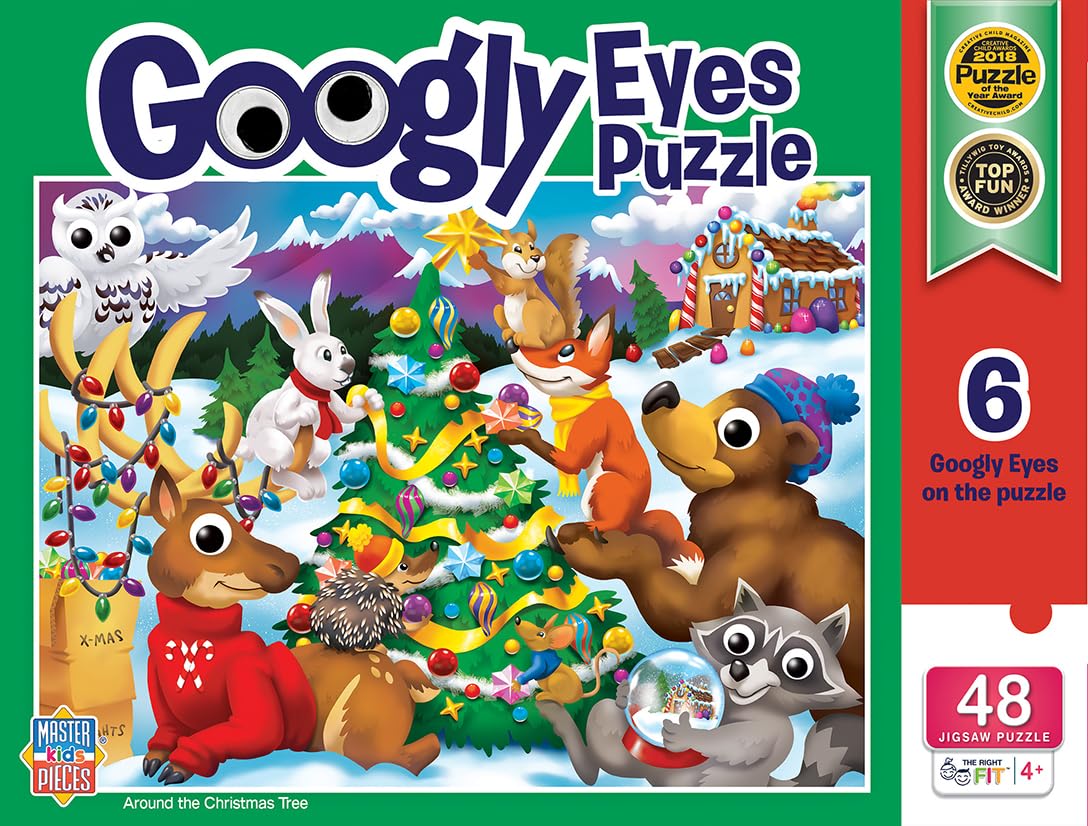 Holiday - Googly Eyes - Around The Christmas Tree 48pc Puzzle