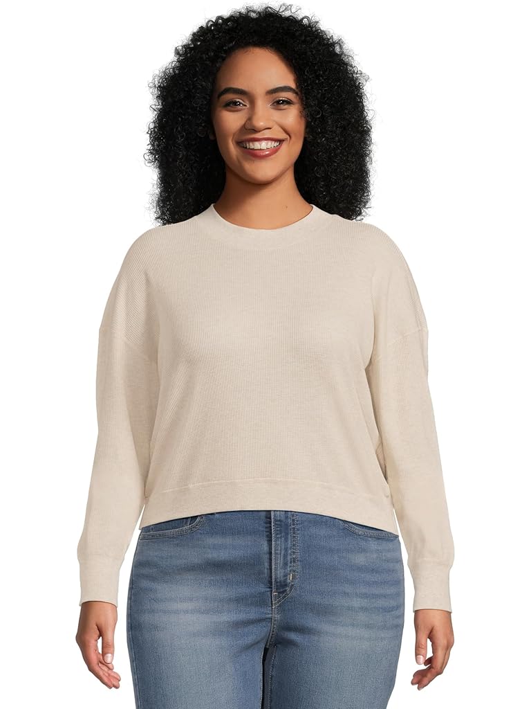 Beige Prana Touchstone Long Sleeve Crew