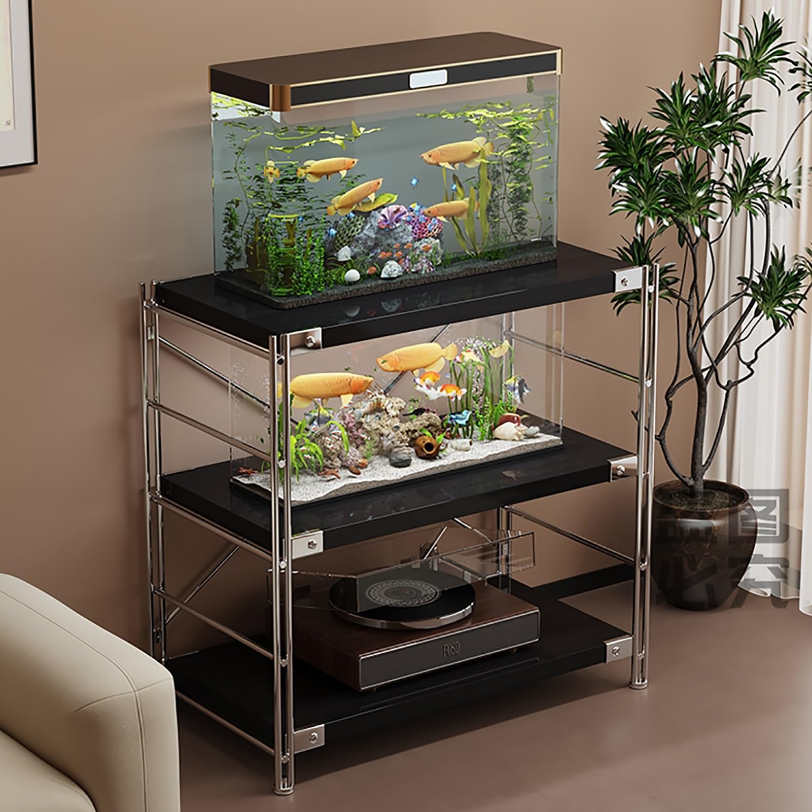Półka terrarium, regulowana wysokość półki, do akwariów, zbiorników na żółwie, zbiorniki na gady, uniwersalny stojak do hodowli i ekspozycji