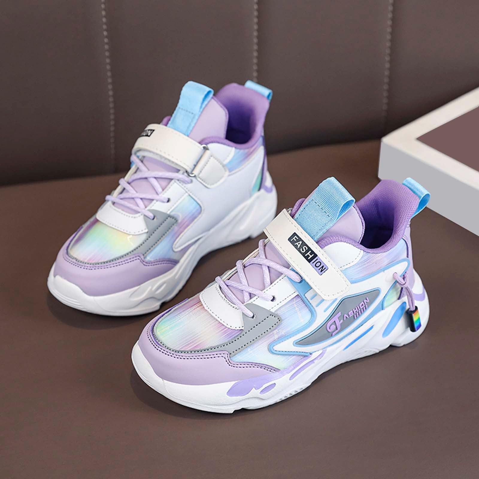 Generisch Schuhe Mädchen Turnschuhe Mädchen Sportschuhe Kinder Turnschuhe Kinder Hallenschuhe Kinderschuhe Atmungsaktiv Laufschuhe Sneaker