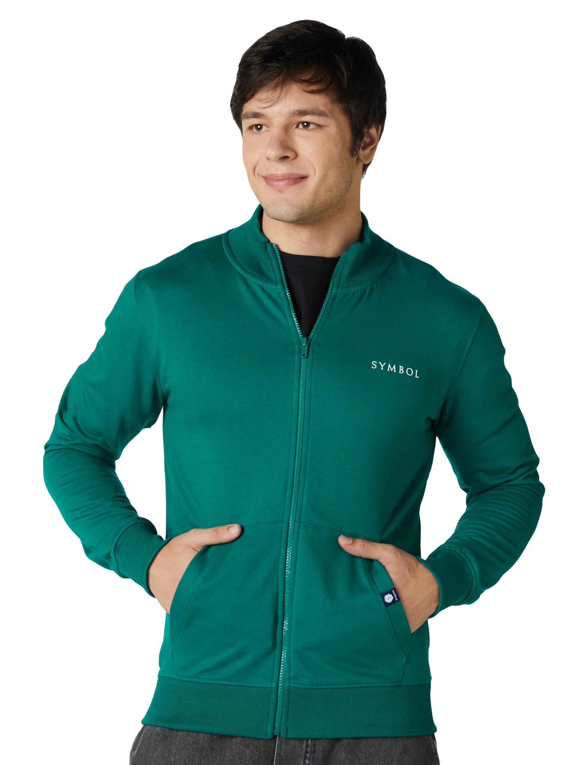 Amazon Brand - Symbol Men's Cotton High Neck Sweatshirt (Available in Plus Sizes)-picture-34