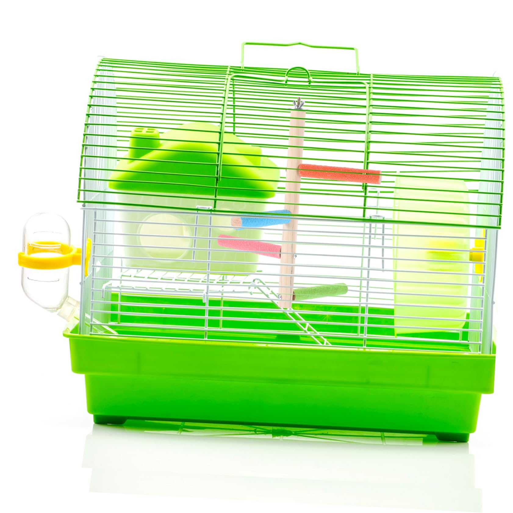 BESPORTBLE Natural Bird Perch Stand for Parakeets Cockatiels and Conures Sturdy Bird Cage Accessories for Easy Installation Safe and Cozy Exercise Space