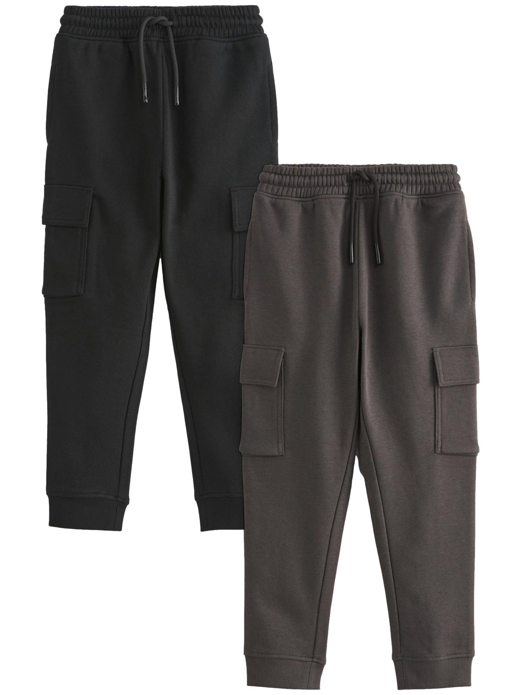 NEXT Niños Pack de 2 Pantalones de chándal Cargo Corte Slim