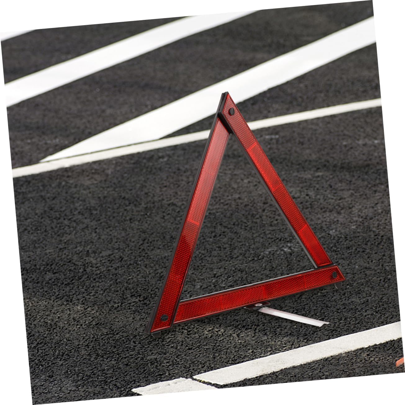 Alipis 4pcs Emergency Triangle Reflector Safety Reflective Road Triangles for Vehicles Roadside Alert