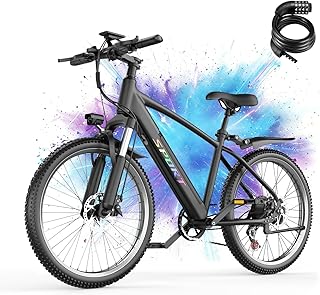 Electric Bike for Adults, 1500W Peak Motor, 26" Tires Ebike with 7-Speed, 105 KM 40KM/H, Electric Mountain Bike with 480Wh...