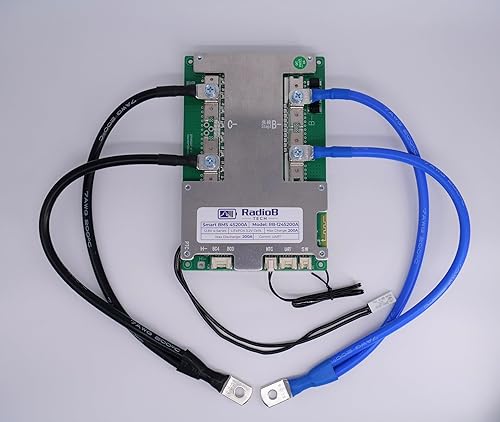 Smart BMS 4S 12V Lifepo4 - Placa de protección de PCB para gestión de baterías de litio con cables de equilibrio y Bluetooth inalámbrico, soporta 4