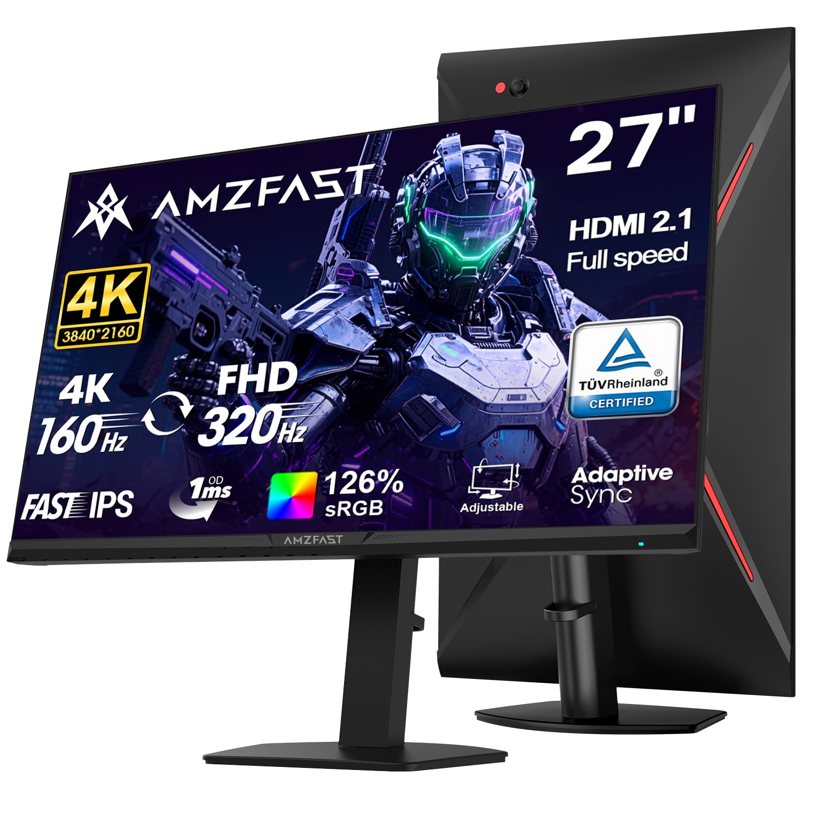 Amazon.com: Amzfast 27 Inch 4K Gaming Monitor HDR 400, UHD 160Hz