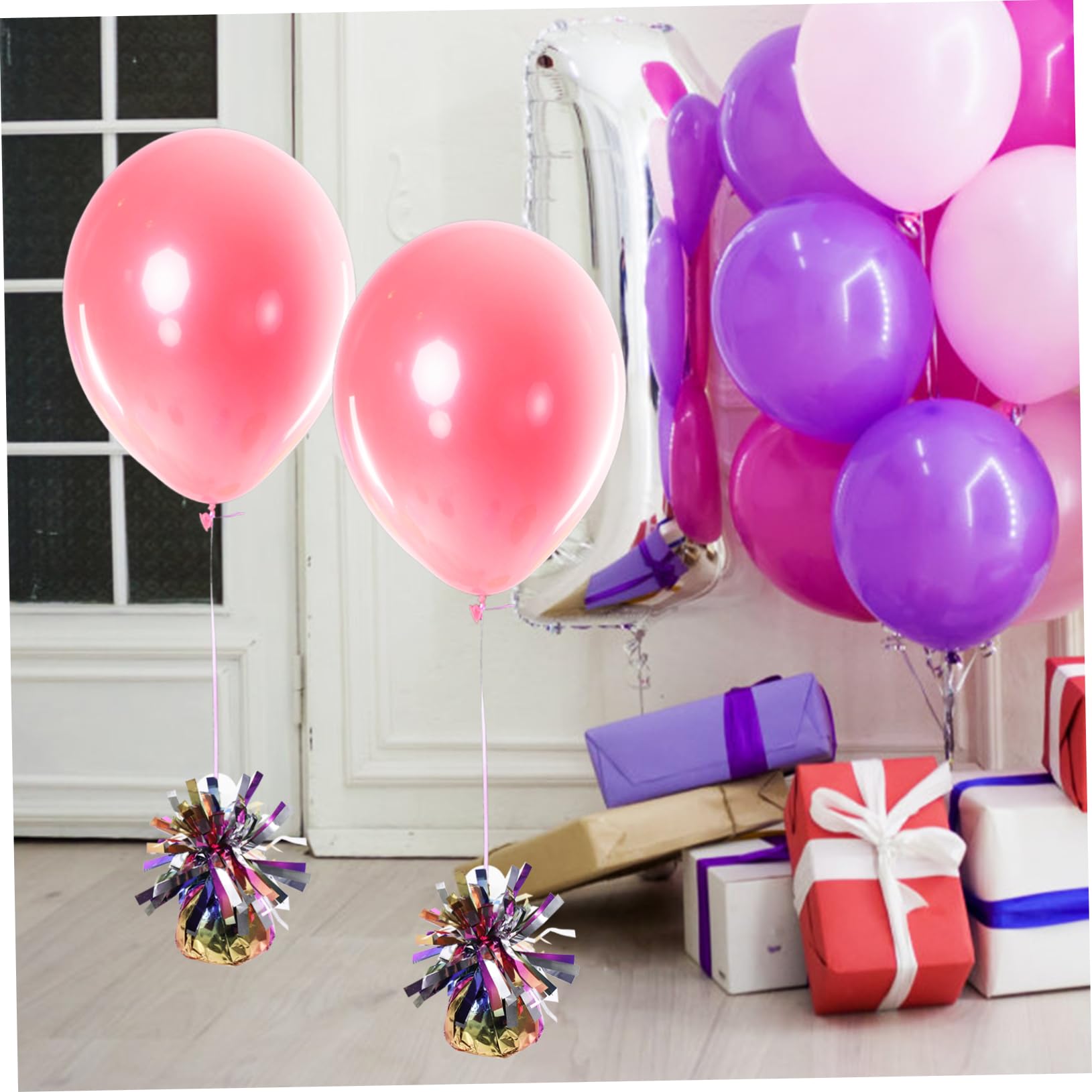 Vaguelly 6 Piezas Colgante de Globo para Globos de Helio de Cumpleaños Decoración de Fiesta