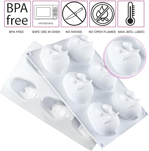 Miniatura 6 de Molde de silicona para conejito de Pascua, molde de silicona para conejo, molde de silicona 3D, moldes de silicona para conejito de Pascua, molde de